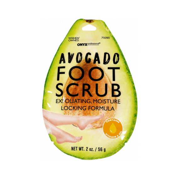 Avocado Foot Scrub – Exfoliating Moisture Locking Foot Scrub with Vitamin E Oil, 2 oz / 56 g