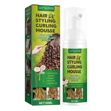 Espuma para cabello ondulado y rizado